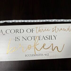 Inspirational Wall Art with Ecclesiastes Quote